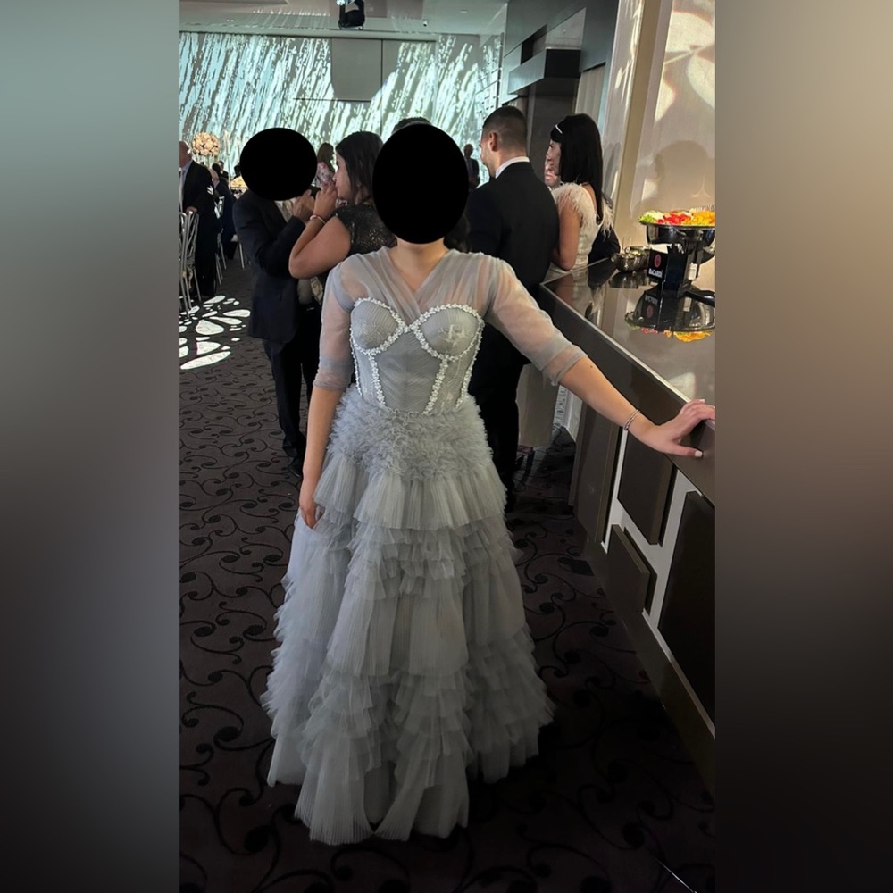 Soleil blue Tulle Ball Gown Size 6